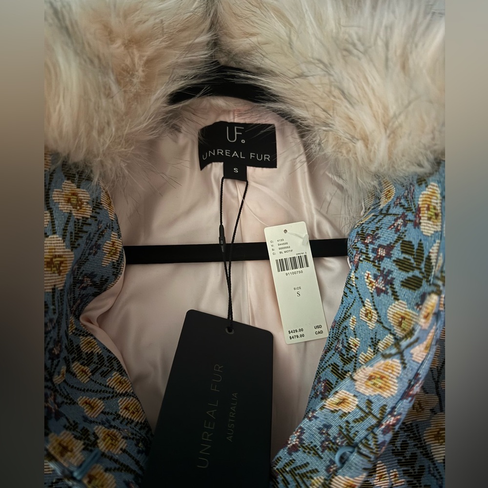 Unreal Fur Feuilles Mortes Coat (NWT) - Picture 9 of 9